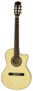 Aria A48CE, Fichte massiv / Ahorn, Thinbody, Cutaway, Pickup, 45mm Sattelbreite